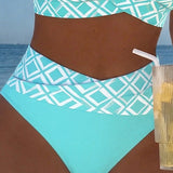 Sixtine - Bikini Deux Pièces Avec Soutien-Gorge En Découpe Et Motif Diamant