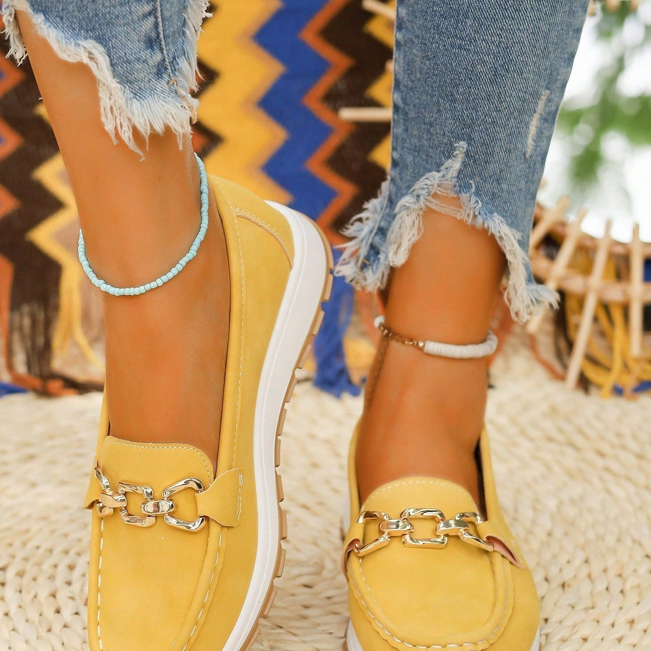 Eli - Płaskie Buty z Klamrą