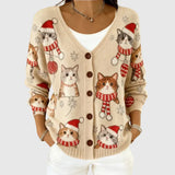 Cardigan en Maille Confortable Boutonné