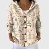 Cardigan Confort à Capuche en Maille