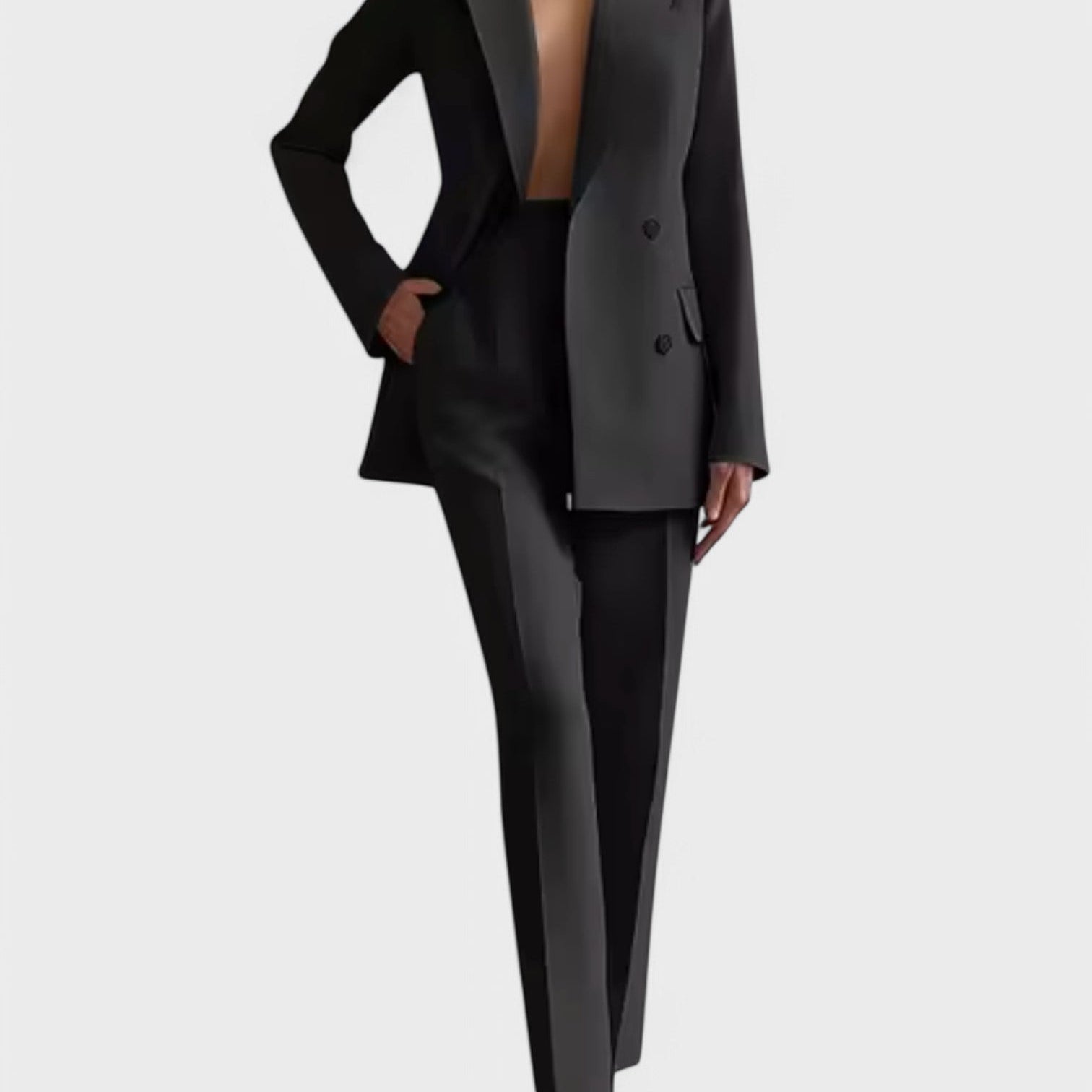 Olive - Ensemble Blazer et Pantalon