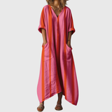 Robe Maxi Souple à Imprimé Coloré