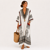 Odile - Kaftan Blanc Ethnique