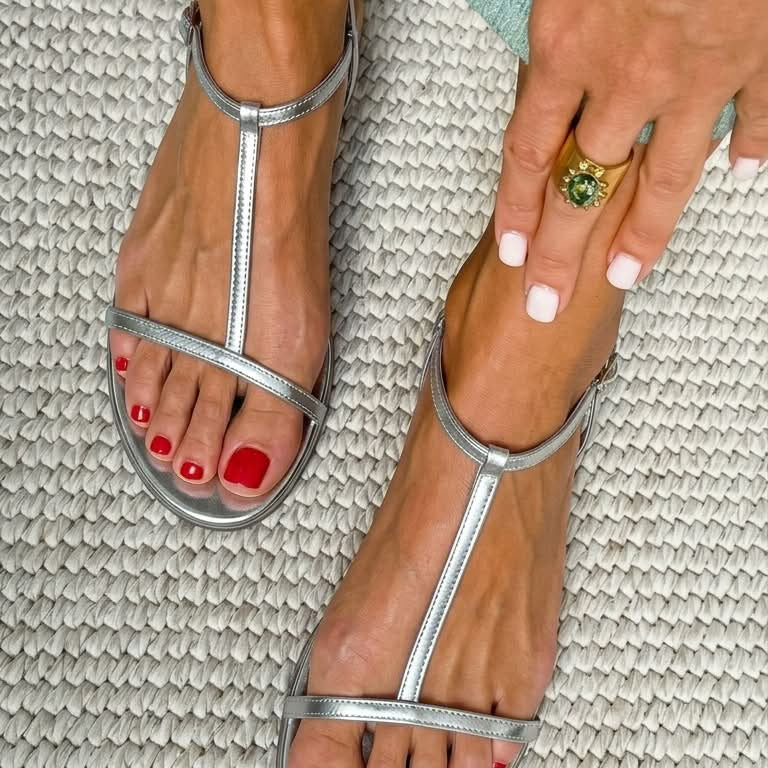 Roxane - Sandales dorées Printemps