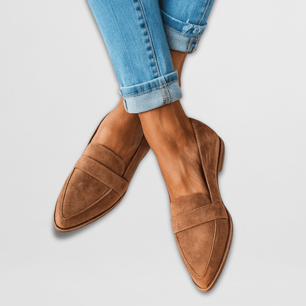 Denise - Chaussons orthopédiques en daim souple