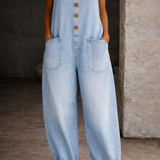 Solange - Combinaison en Coton Vintage Lavé