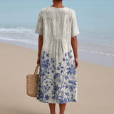 Rosalinde - Robe avec Imprimé en Porcelaine
