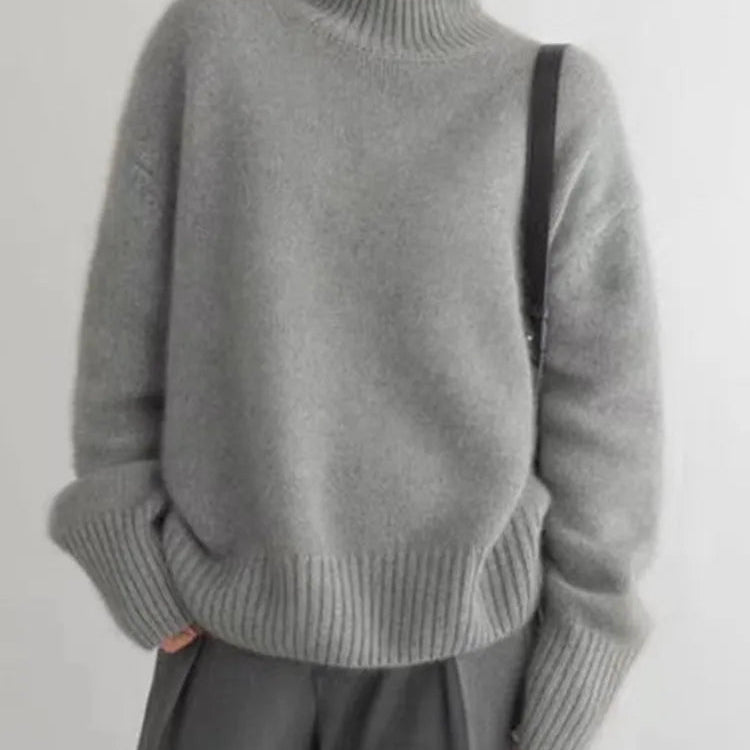 Amaya - Pull Col Roulé en Cachemire Luxueux