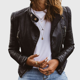 Janet - Veste en Cuir Véritable