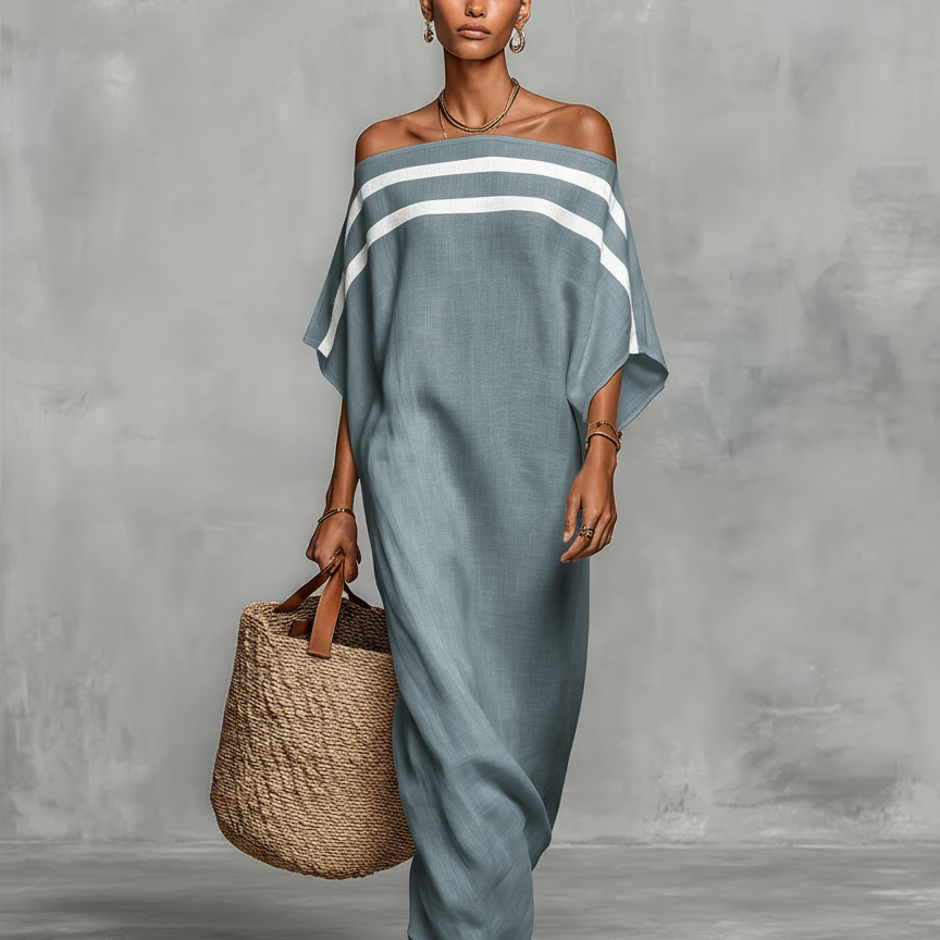 Apolline - Robe Maxi en Lin Minimaliste