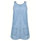 Valentine - Robe Détendue en Denim