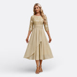 Manon - Robe en Dentelle à Manches Courtes