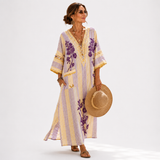 Berthe - Kaftan Lila Floral