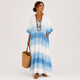 Geneviève - Kaftan Dégradé Bleu