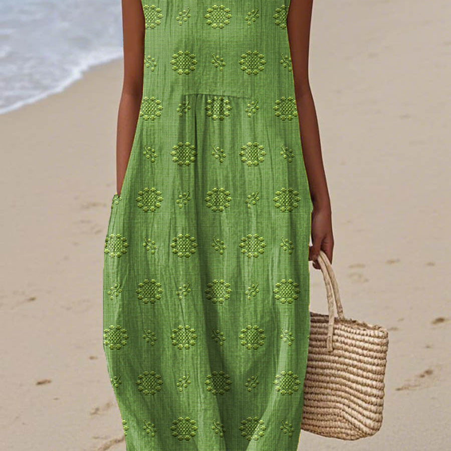 Franca - Sukienka bawełniana bez rękawów