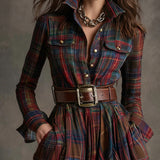 Océane - Robe Chemise avec Ceinture
