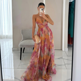Margo - Robe Maxi avec Imprimé Floral