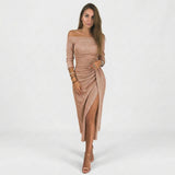 Natacha - Robe chic à épaules dénudées