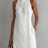 Justine - Robe Midi en Lin Texturé