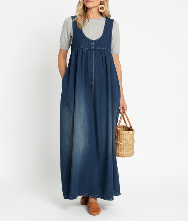 Iva - Robe Maxi en Denim Vintage 2