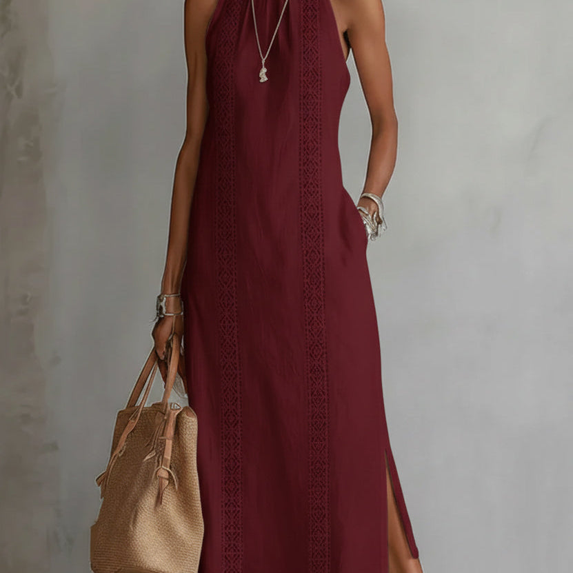 Justine - Robe Midi en Lin Texturé