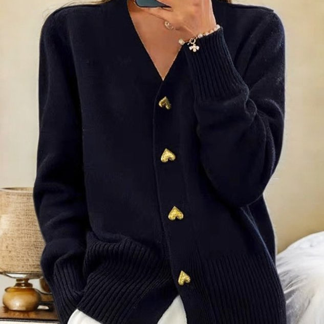 Amy - Cardigan Élégant en Maille